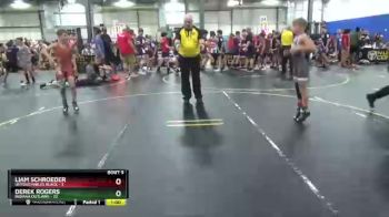 75 lbs Round 3 (6 Team) - Derek Rogers, Indiana Outlaws vs Liam Schroeder, Untouchables Black