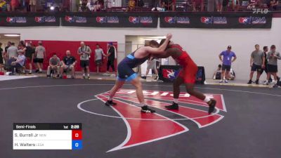 97 kg Semifinal - Steven Burrell Jr, New York vs Hayden Walters, Legacy Elite Wrestling Club