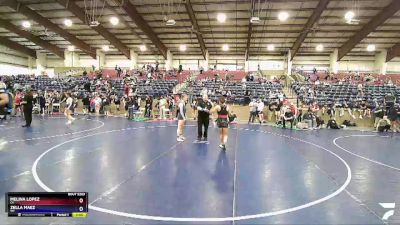 122 lbs Cons. Semi - Melina Lopez, CA vs Zella Maez, WY