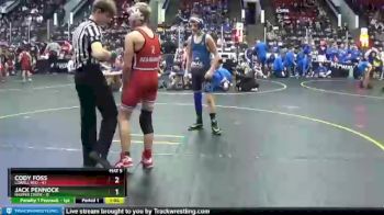 110 lbs Round 2 (4 Team) - Cody Foss, Lowell Red vs Jack Pennock, Harper Creek