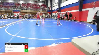 132 lbs Semifinal - Tyler Cheatham, Bixby Boys vs Chase Dyer, Bixby Boys