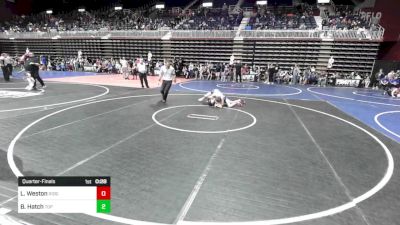 130 lbs Quarterfinal - Leo Weston, Ridge WC vs Breckin Hatch, Top Of The Rock WC