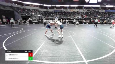 133 lbs Round Of 16 - Cameron Hebert, SOWELA CREW vs Coulter Rieschick, Andover Wrestling Club