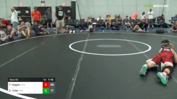 100 lbs Rr Rnd 5 - Talan Hogan, Red Hawk vs Caleb Tyler, Jr Terps Xtreme