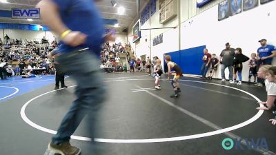 49 lbs Quarterfinal - Brentley Baucom, Pryor Tigers vs Aidyn Wolfe, Heat