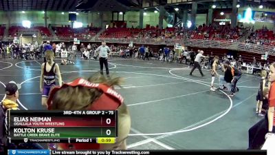 75 lbs Cons. Round 4 - Kolton Kruse, Battle Creek Brave Elite vs Elias Neiman, Ogallala Youth Wrestling