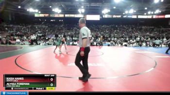 G 126 lbs Cons. Round 3 - Kasia Hanks, Burley Girls vs Alyssa Foreman, Lakeland Girls