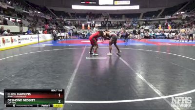 7A 220 lbs Quarterfinal - Desmond Nesbitt, Central vs Chris Hawkins, Hewitt-Trussville