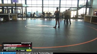 J-15 lbs 1st Place Match - Leonidas Washington, Linn-Mar Wrestling Club vs Barrett Mieras, Immortal Athletics WC