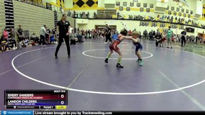 49 lbs Round 2 - Emery Sanders, Contenders Wrestling Academy vs Landon Childers, Delta Wrestling Club Inc.