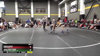 130 lbs Round 4 (6 Team) - Kaylynn Lyons, NE Wrestling Academy vs Faith Boyd, SOTM Black