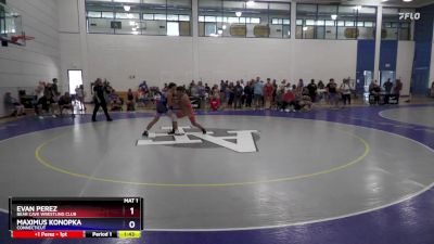 85 lbs Round 3 - Evan Perez, Bear Cave Wrestling Club vs Maximus Konopka, Connecticut