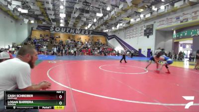 120 Boys Cons. Round 2 - Logan Barrera, Ramona vs Cash Schreiber, Eastlake