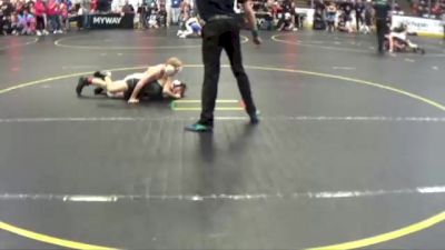 65 lbs Cons. Round 4 - Zekiel Holmes, Pine River Youth WC vs Jack Stevens, Wrestling University