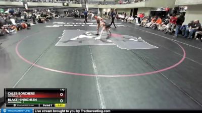 170 lbs Round 3 (4 Team) - Caleb Borchers, Vacaville vs Blake Hinrichsen, Washington