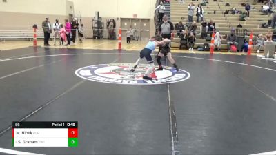 66 lbs Cons. Semi - Sam Graham, Zimmerman Wrestling Club vs Mac Binek, Pursuit