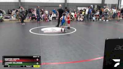 36-39 lbs Round 2 - Sawyer Watts, Toro World Club vs Cayden Dillinger, NWWC