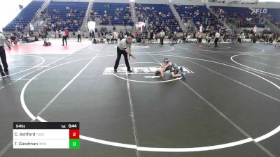 54 lbs Quarterfinal - Chance Ashford, Tucson Pride WC vs Tucker Goodman, Payson Club Wrestling