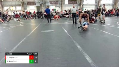 92 lbs Round 6 (8 Team) - Caleb Kosko, BTWC vs Wyatt Rossi, AACO Allstars