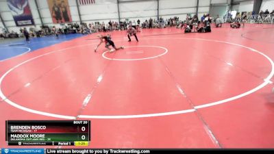 92 lbs Rd# 8- 12:30pm Saturday Final Pool - Maddox Moore, Oklahoma Outlaws Red vs Brenden Bosco, Team Michigan