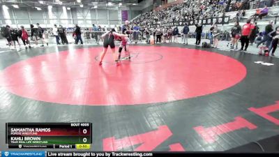 143 lbs Round 1 - Samantha Ramos, Popeye Wrestling vs Kahli Brown, Team Real Life Wrestling