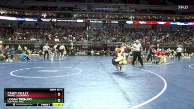 3A-150 lbs Champ. Round 2 - Casey Kelley, Prairie, Cedar Rapids vs Logan Trenary, Southeast Polk