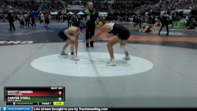 160 lbs Cons. Round 5 - Carter O`Dell, Walla Walla vs Wyatt Hanssen, Wasatch Utah