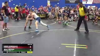 112 lbs Round 3 (6 Team) - Aiden Robideaux, Untouchables Purple vs Beau Brown, Missouri Gold