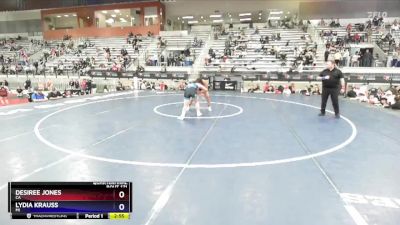 72 lbs Quarterfinal - Desiree Jones, CA vs Lydia Krauss, MI