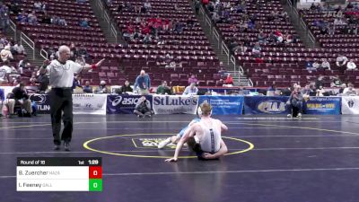 172 lbs Round Of 16 - Brayden Zuercher, Nazareth vs Isaiah Feeney, Dallastown