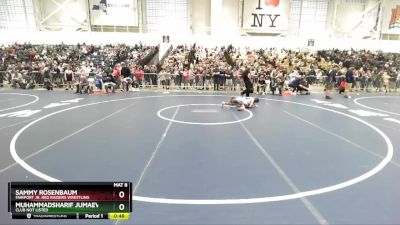 75 lbs 3rd Place Match - Muhammadsharif Jumaev, Club Not Listed vs Sammy Rosenbaum, Fairport Jr. Red Raiders Wrestling