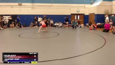 135 lbs Round 1 - Kyler Scott, Sublime Wrestling Academy vs Courtney Hunt, AFWC