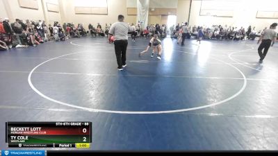 88 lbs Cons. Semi - Ty Cole, Westlake vs Beckett Lott, Morgan Wrestling Club