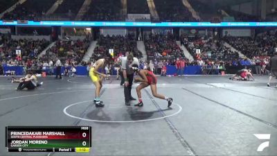 120 lbs Quarterfinal - Jordan Moreno, Garden City vs PrinceDakari Marshall, South Central Punishers