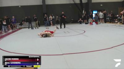 138 lbs Quarterfinal - Jacob Morris, AK vs Beau Sandberg, OR