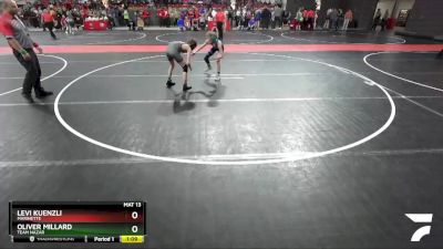 85 lbs Quarterfinal - Levi Kuenzli, Marinette vs Oliver Millard, Team Nazar