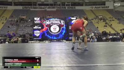 100 lbs 1st Place Match - Kendall Moe, Contenders Wrestling Academy vs Kennedy Farrar, Arizona Girls Wrestling