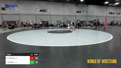 80 lbs Semifinal - Dalton Perkins, LWA 12U vs Connor Smith, Untouchables 12u White