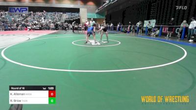 110 lbs Round Of 16 - Kaelyn Alleman, Wasatch Wrestling Club vs Rylee Brice, Thunder Mountain Wrestling Club