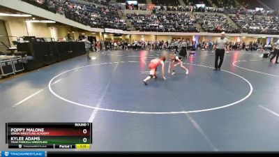 95 lbs Round 1 - Kylee Adams, Team Porcelli Wrestling vs Poppy Malone, Ubasa Wrestling Academy