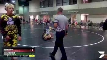 132 lbs Round 2 (6 Team) - Clint Legg, Brevard FCA-Alpha Dogz vs Hobe Givens, Diamond Fish Pink