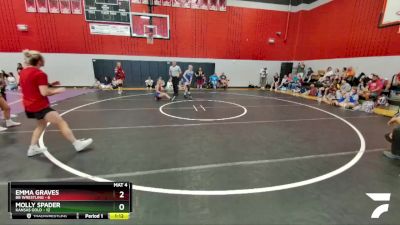 107 lbs Round 3 (6 Team) - Molly Spader, Kansas Gold vs Emma Graves, BB Wrestling