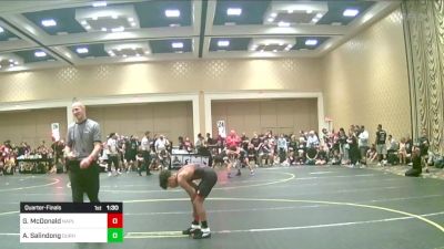 78 lbs Quarterfinal - Greyson McDonald, Naples Bears WC vs Aiden Salindong, Durham Elite