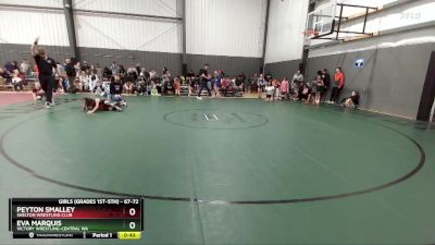 67-72 lbs Round 3 - Peyton Smalley, Shelton Wrestling Club vs Eva Marquis, Victory Wrestling-Central WA