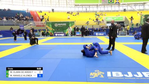 MARIA CLARA DE ASSIS FONSECA BAR vs MARIA RANIELE ALENCAR LIMA 2024 Brasileiro Jiu-Jitsu IBJJF