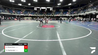 95 lbs Quarterfinal - Daniela Santander, Romeoville vs Sunny Aitzemkour, New Trier