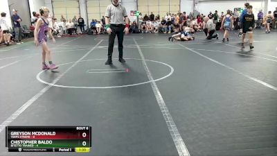 76 lbs Round 3 (4 Team) - Greyson McDonald, Terps Xtreme vs Chistopher Baldo, Bitetto Trained