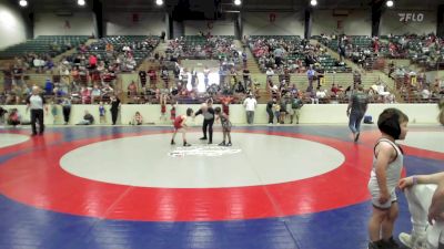 49 lbs Consi Of 8 #2 - Griffin White, John Wayne Corcoran Wrestling Association vs Grayson Little, The Storm Wrestling Center