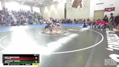 115 Boys Quarterfinal - Anthony Tamay, Brawley vs Nick Brockson, Fallbrook