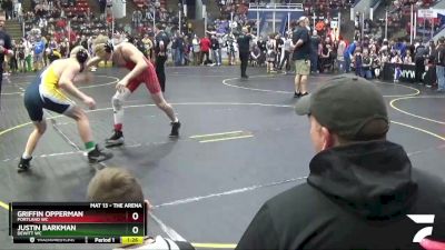 138 lbs Cons. Round 5 - Griffin Opperman, Portland WC vs Justin Barkman, Dewitt WC